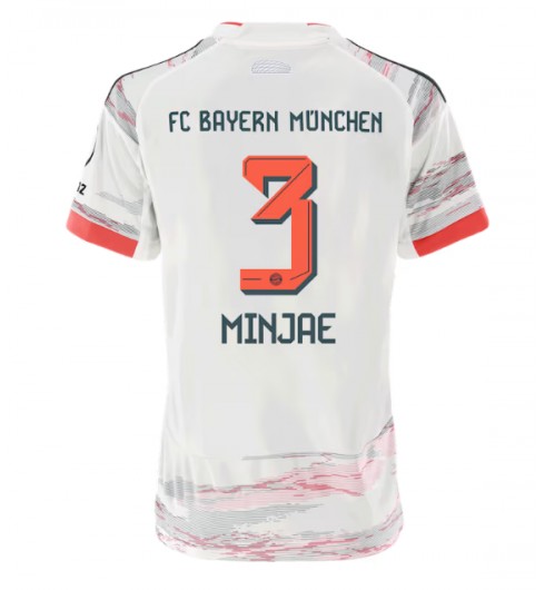 Bayern Munich Kim Min-jae #3 Venkovní Dres pro Dámské 2025-26 Krátký Rukáv Bayern Munich Kim Min-jae #3 Venkovní Dres pro Dámské 2025-26 Krátký Rukáv